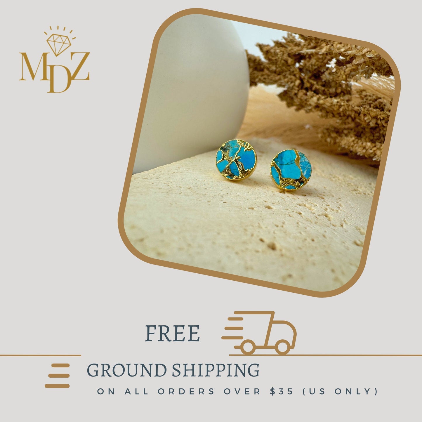 Mojave Turquoise Stud