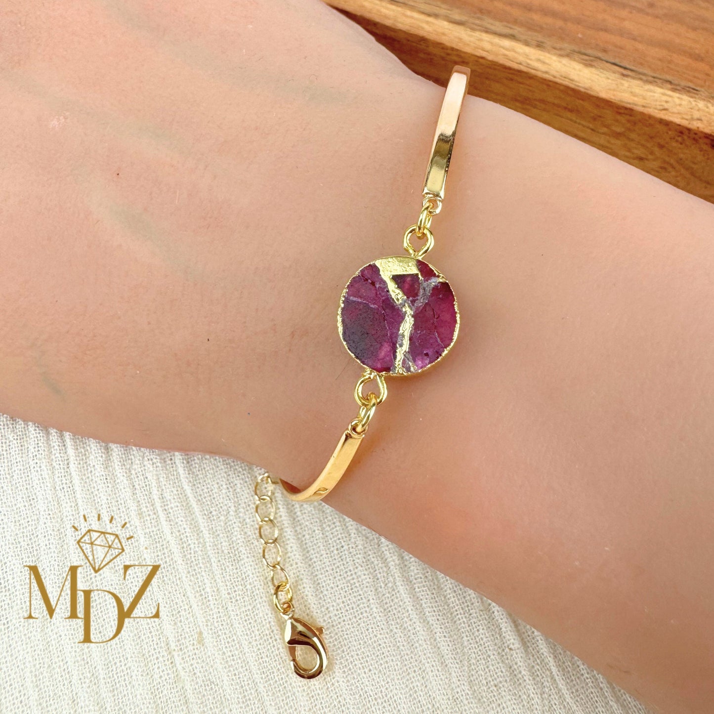 Round Mojave Turquoise Bracelet