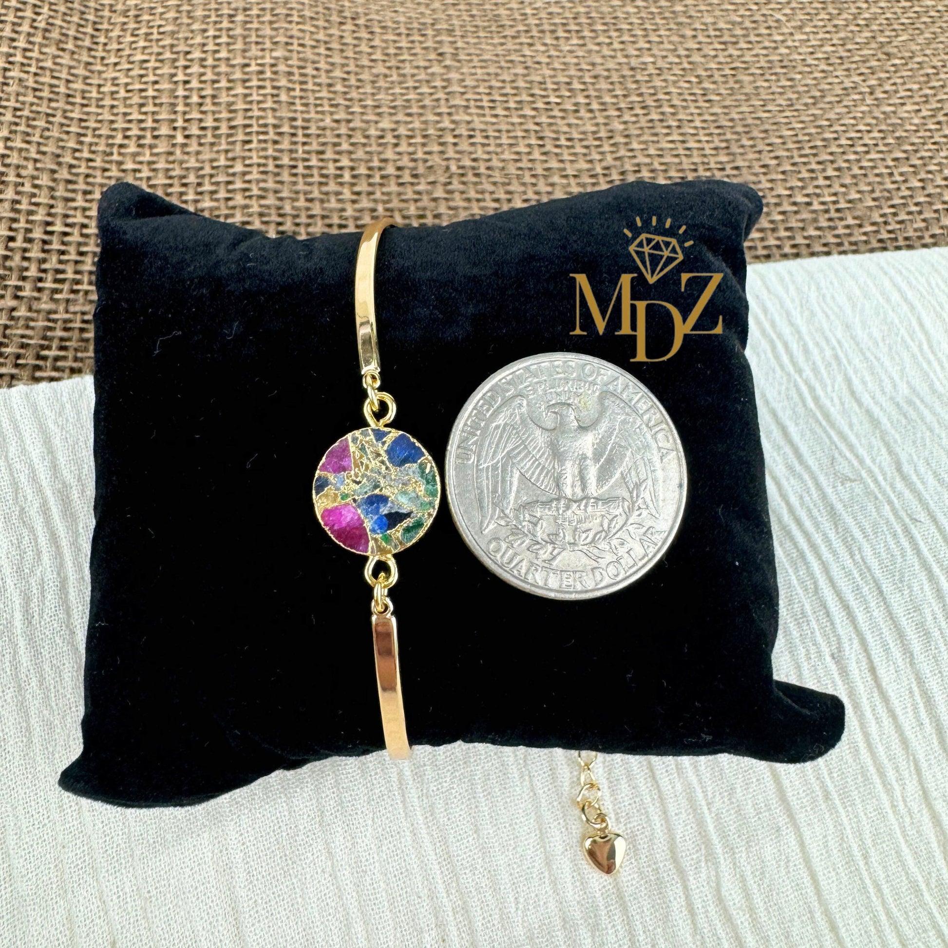 Round Mojave Turquoise Bracelet