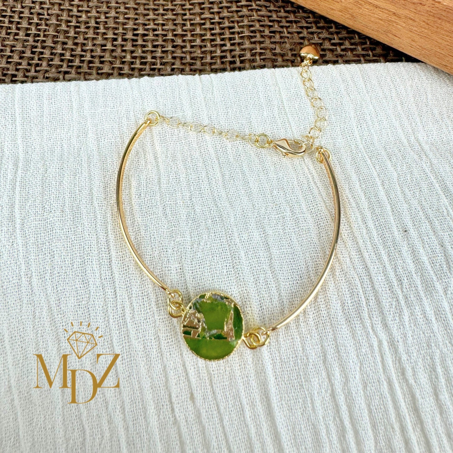 Round Mojave Turquoise Bracelet