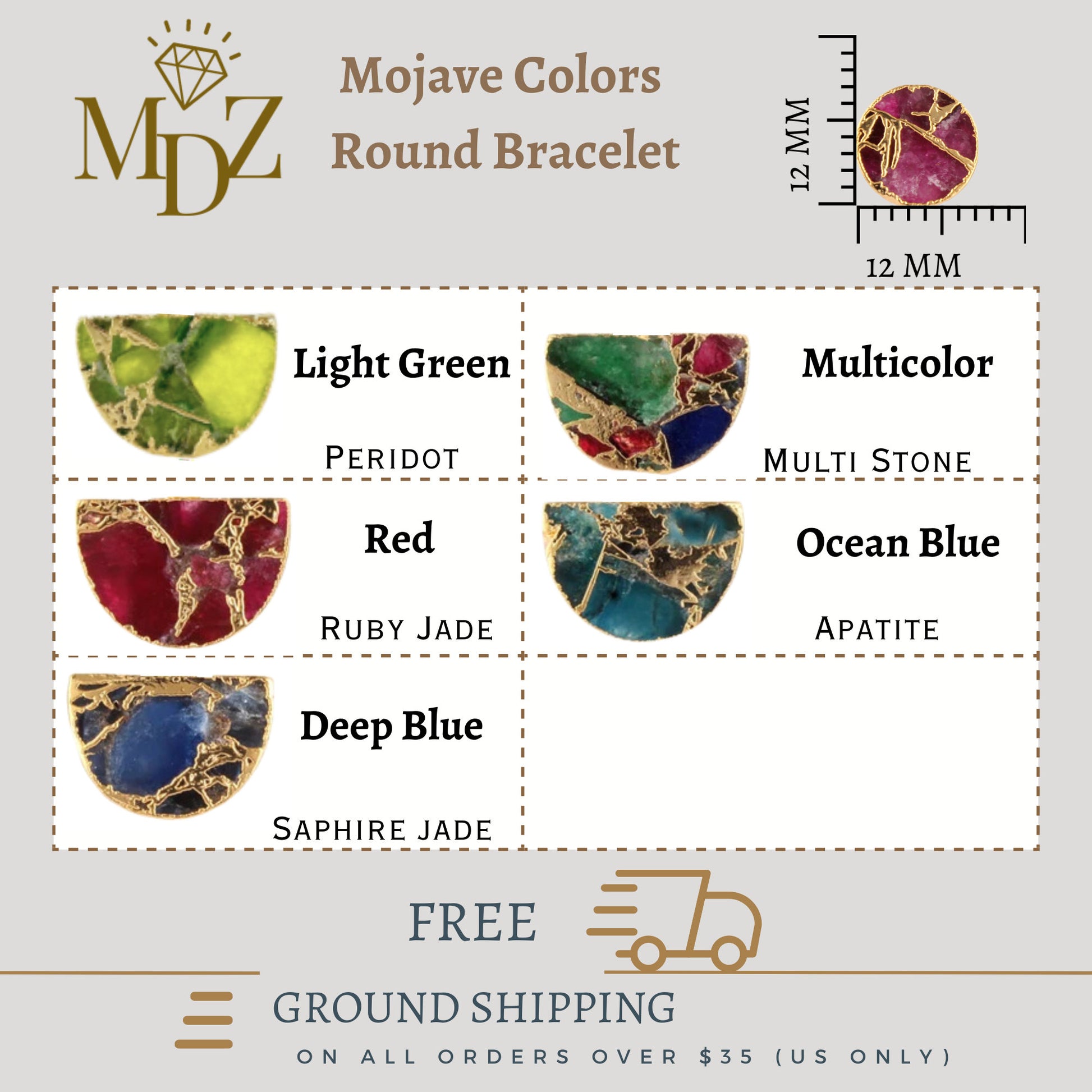 Mojave gold bracelet