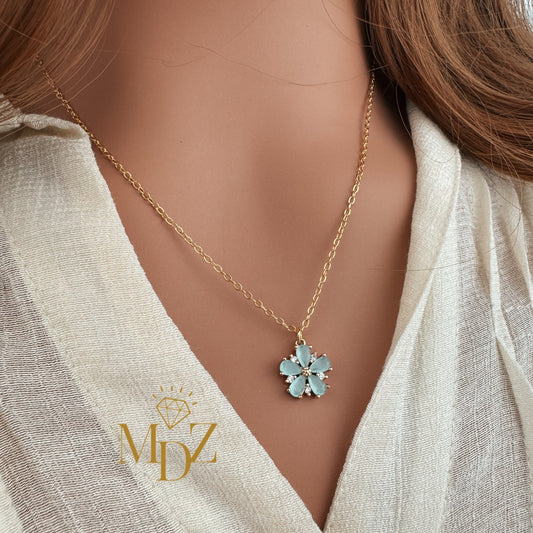 Minimalist Korean Gold Flower Necklace