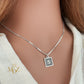 Square Initial Necklace