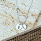 Round initial necklace