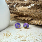 Purple Mojave Turquoise Stud