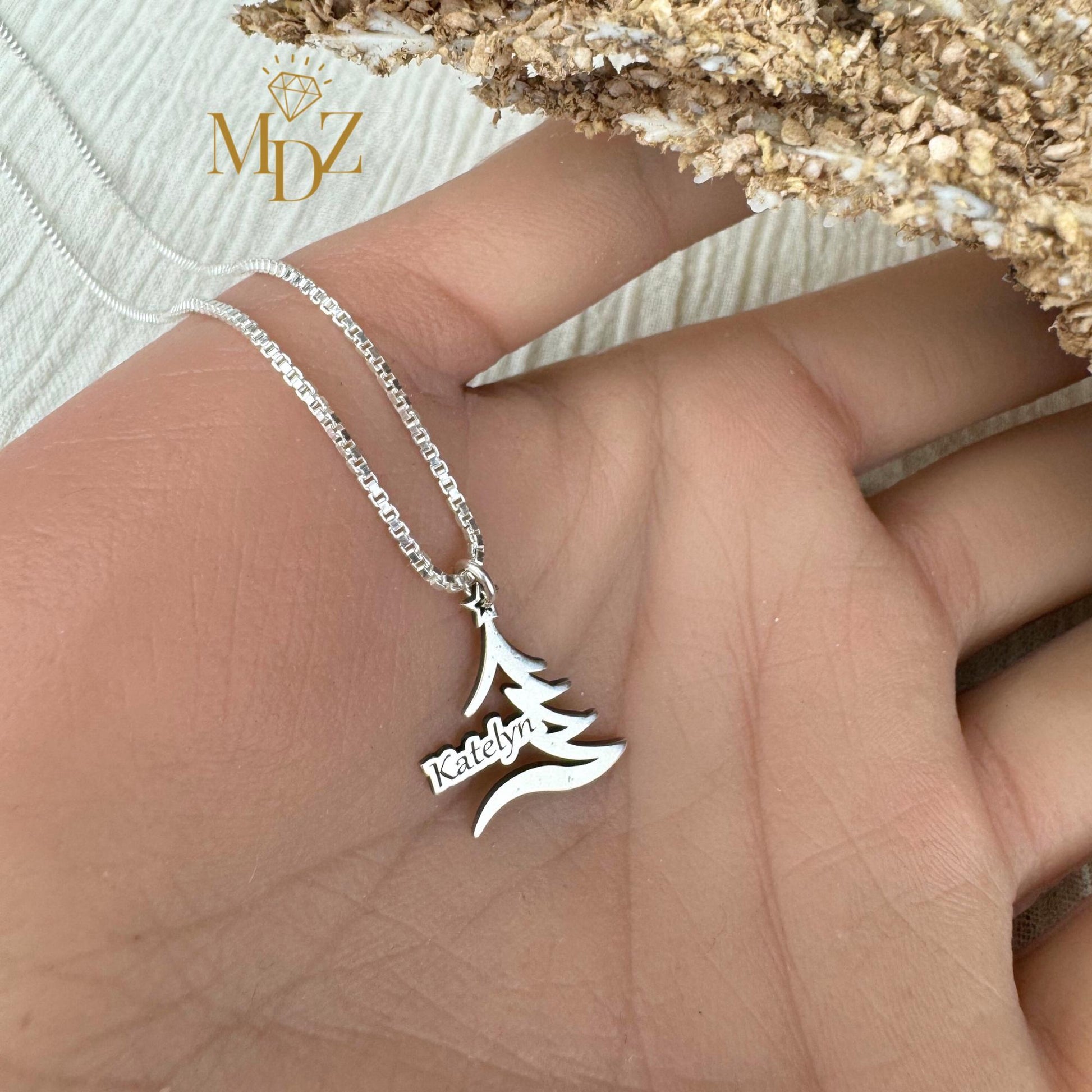 Holiday Custom Name Necklace