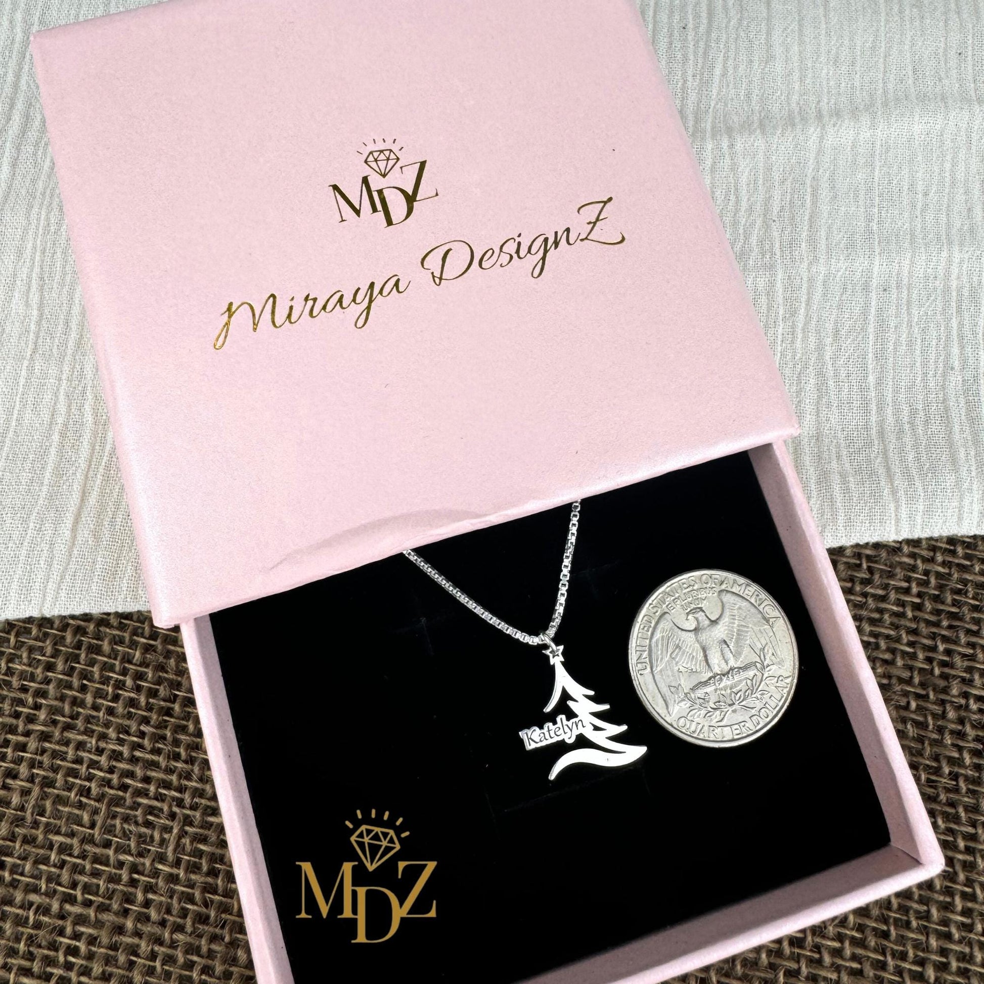 Holiday Custom Name Necklace