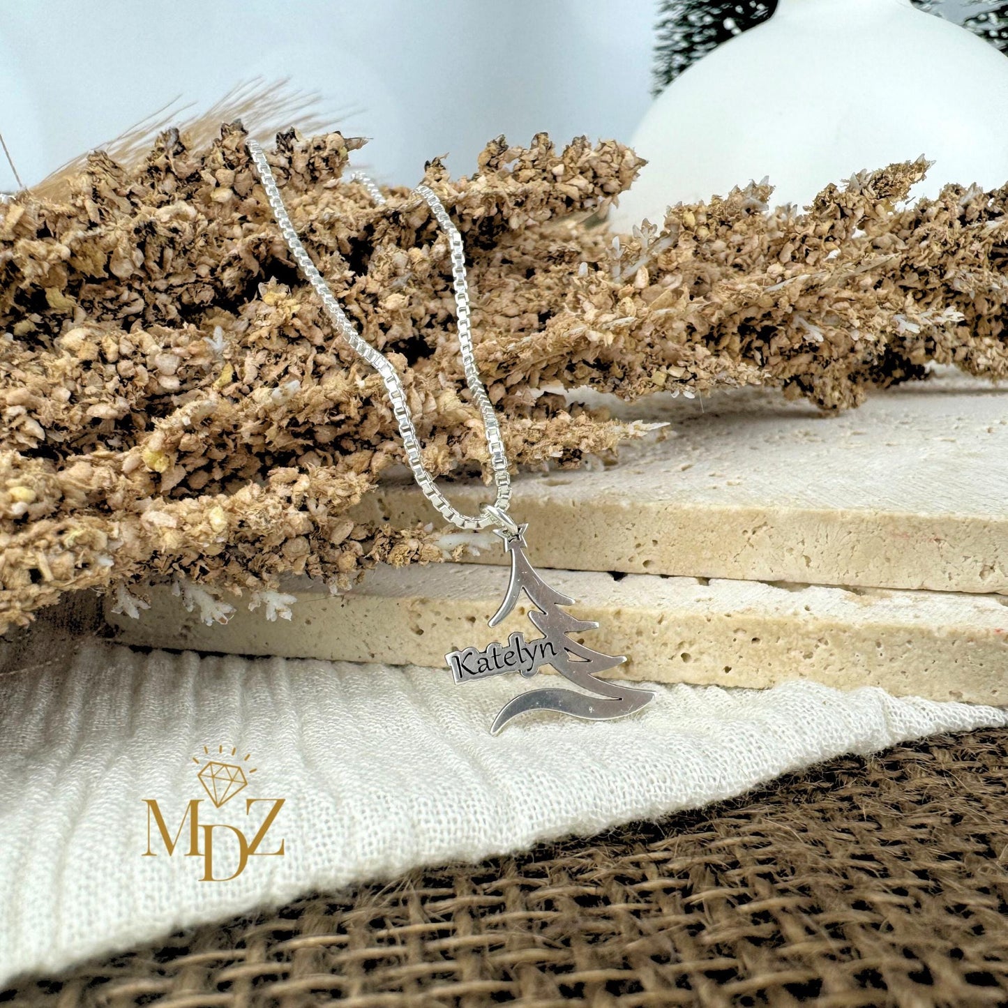 Holiday Custom Name Necklace