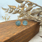 Natural Rough Aquamarine Stud Earrings