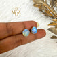 Natural Rainbow Labradorite Stud Earrings