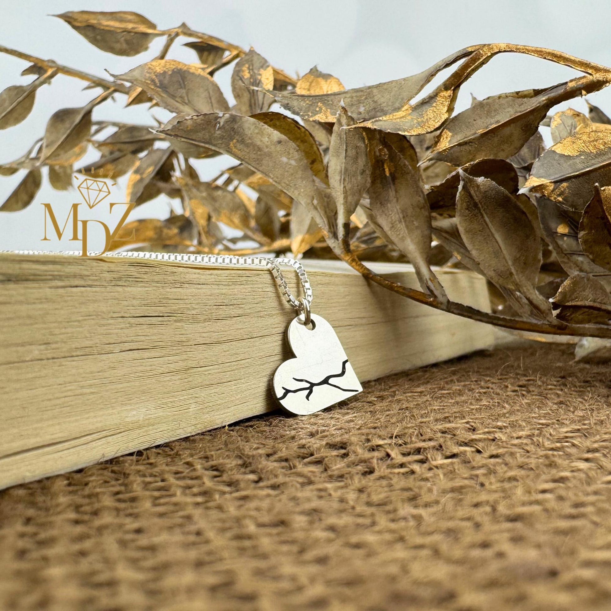 Minimalist Broken Heart Necklace