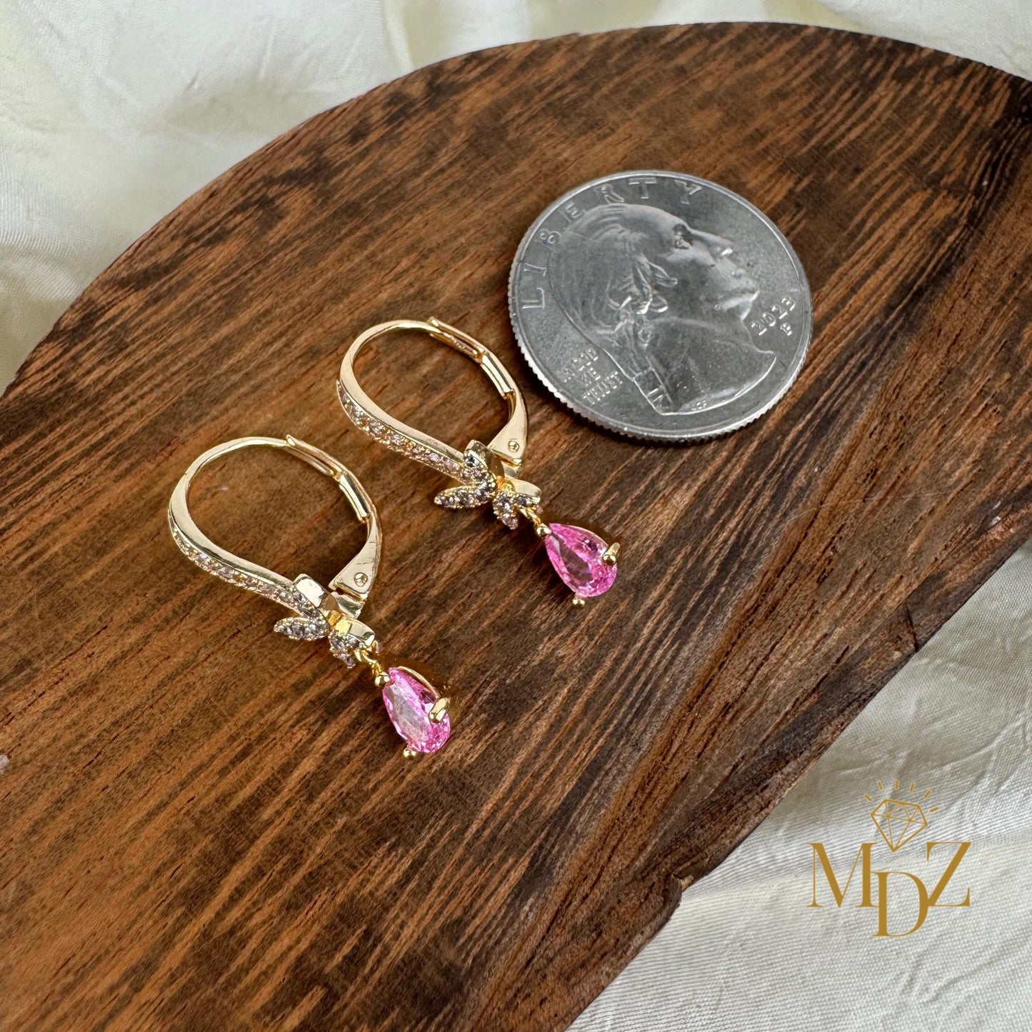 huggie hoops drop earrings