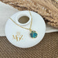 Ocean Blue Round Mojave Turquoise Necklace