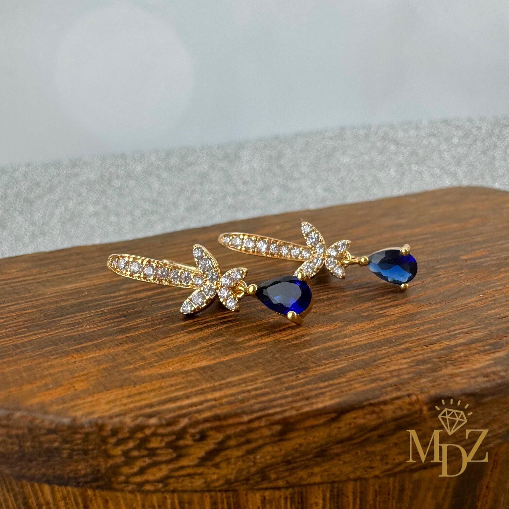 huggie hoops drop earrings