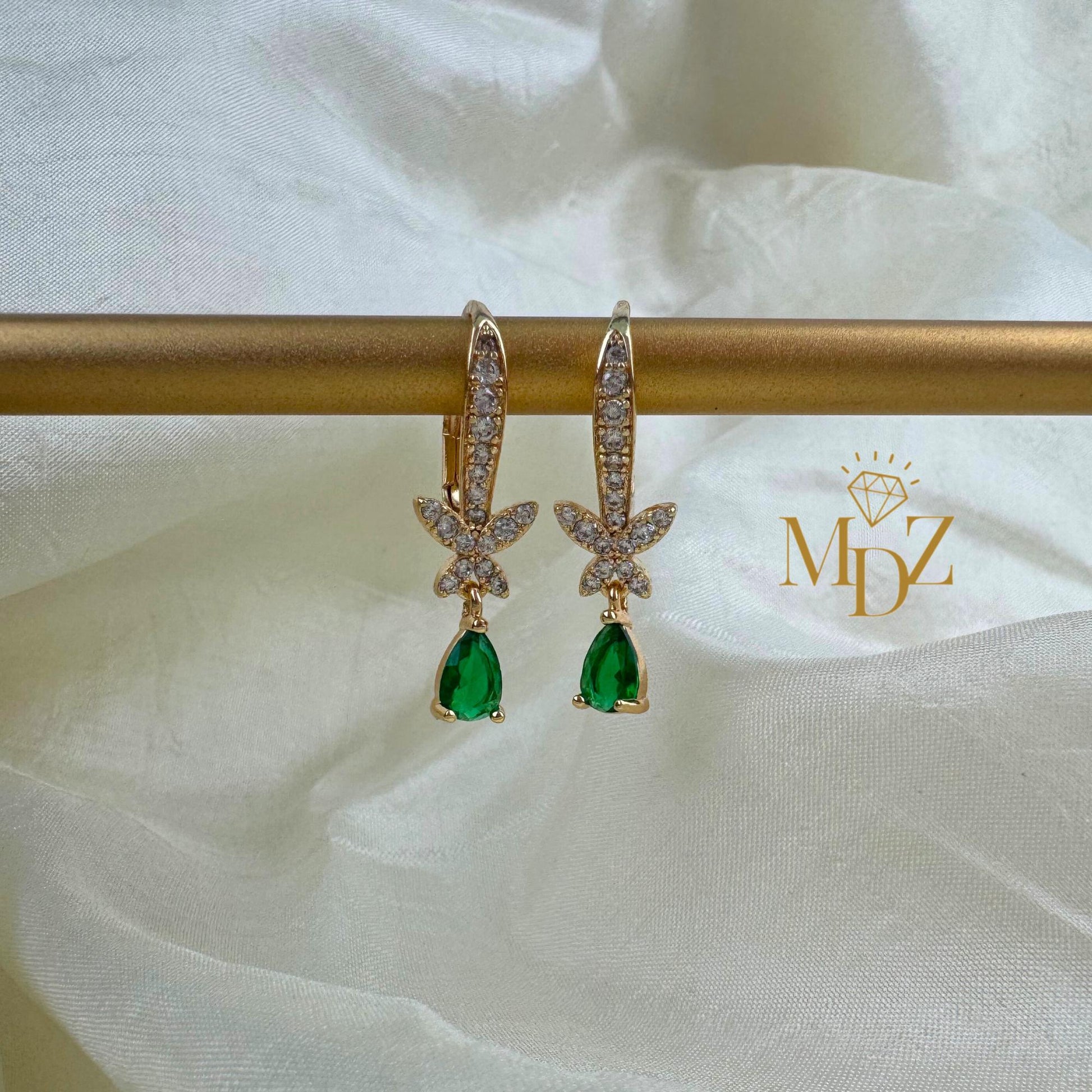 huggie hoops drop earrings