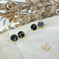 Minimalist Black Stud Earrings