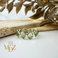 Natural Peridot Sterling Silver Eternity Ring