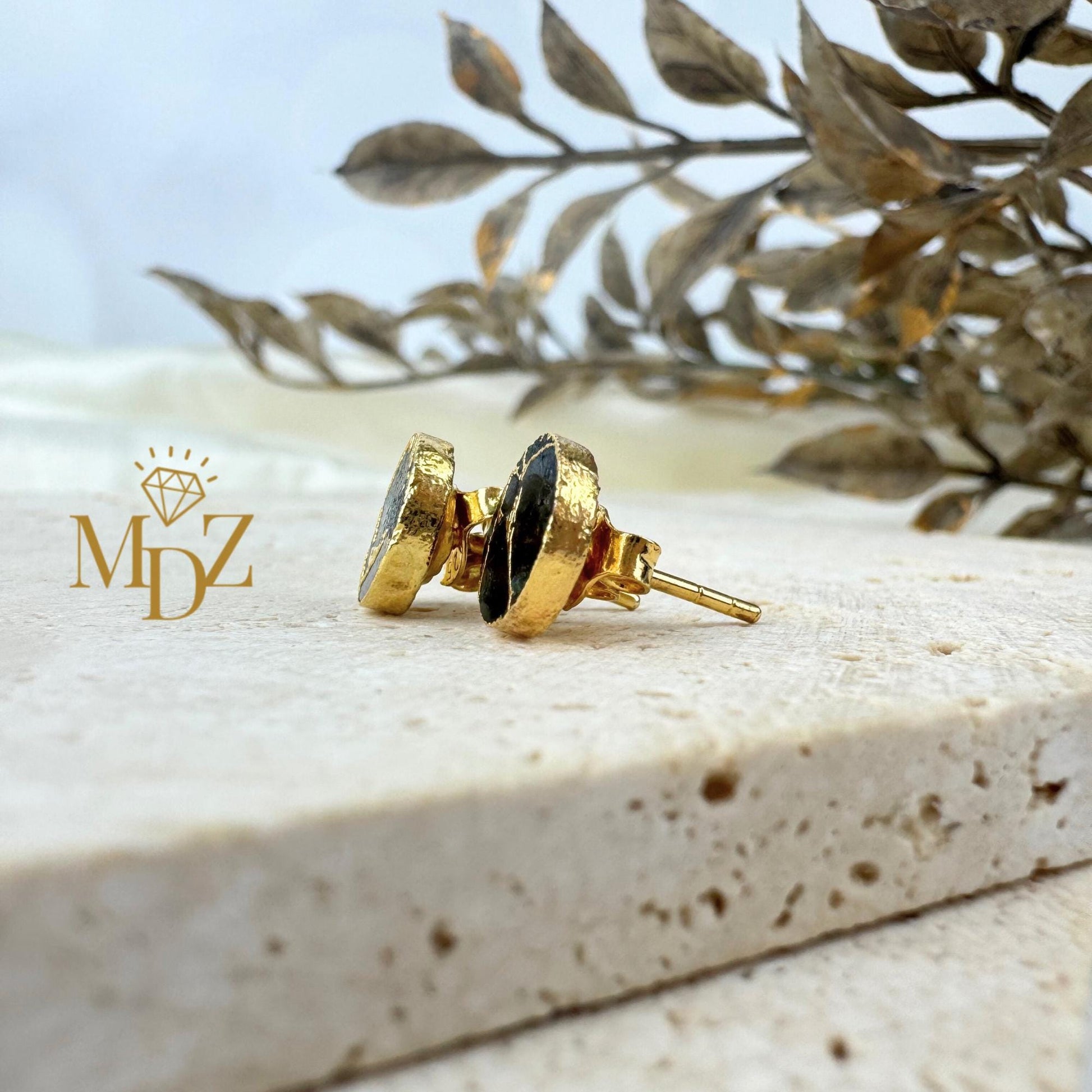 Minimalist Black Stud Earrings