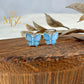 Blue Butterfly Earrings Stud