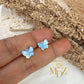 Blue Butterfly Earrings Stud