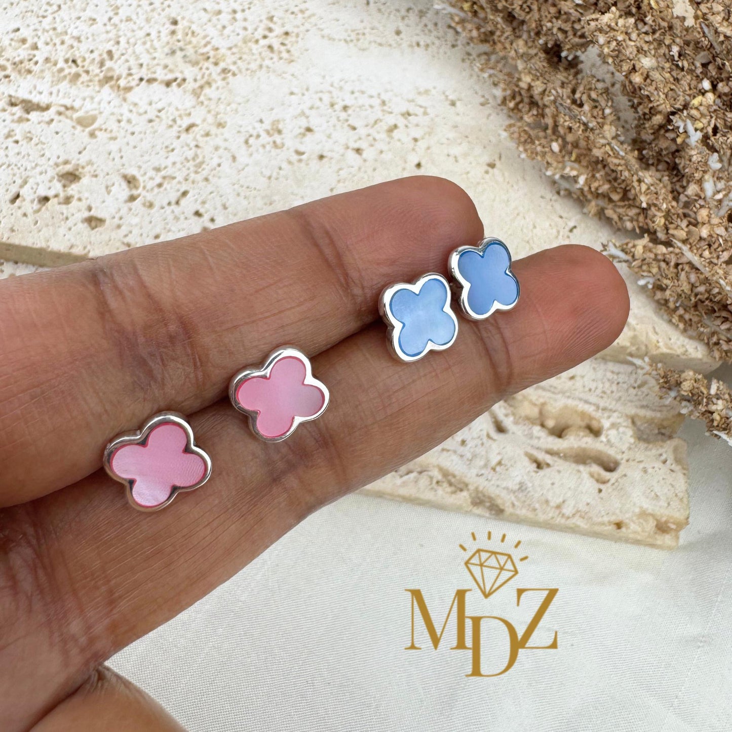 Four Leaf Clover Earrings Stud