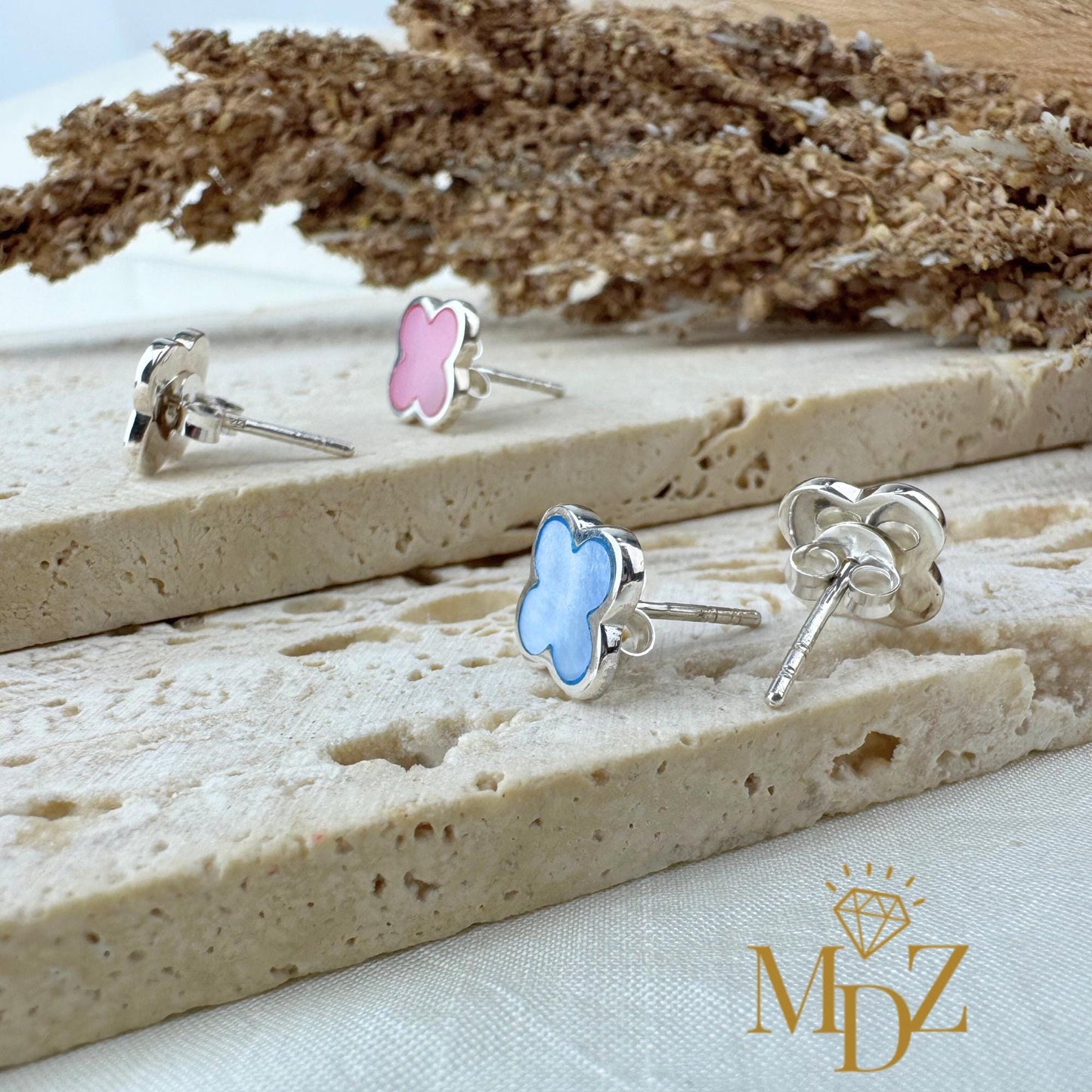 Four Leaf Clover Earrings Stud