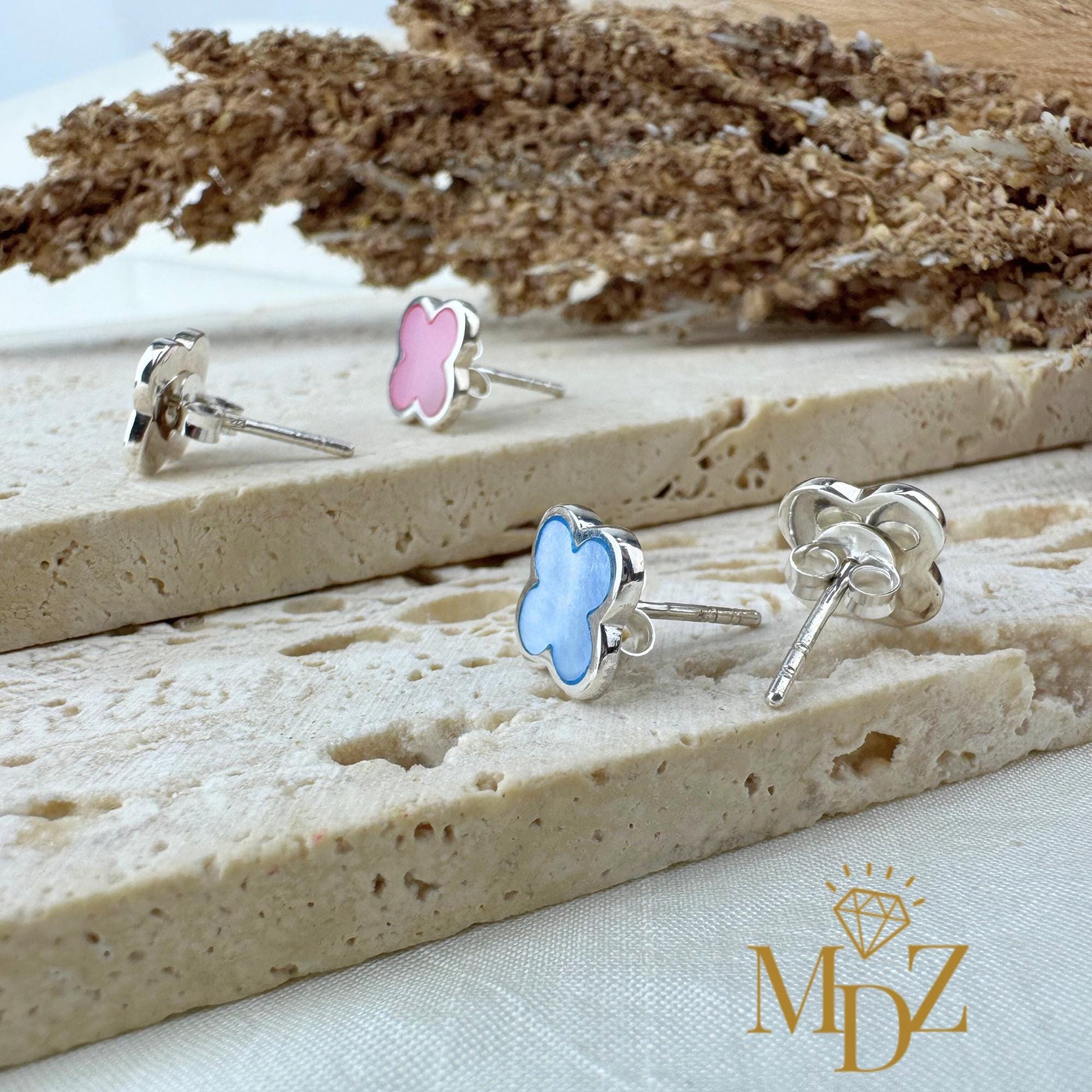 Four Leaf Clover Earrings Stud