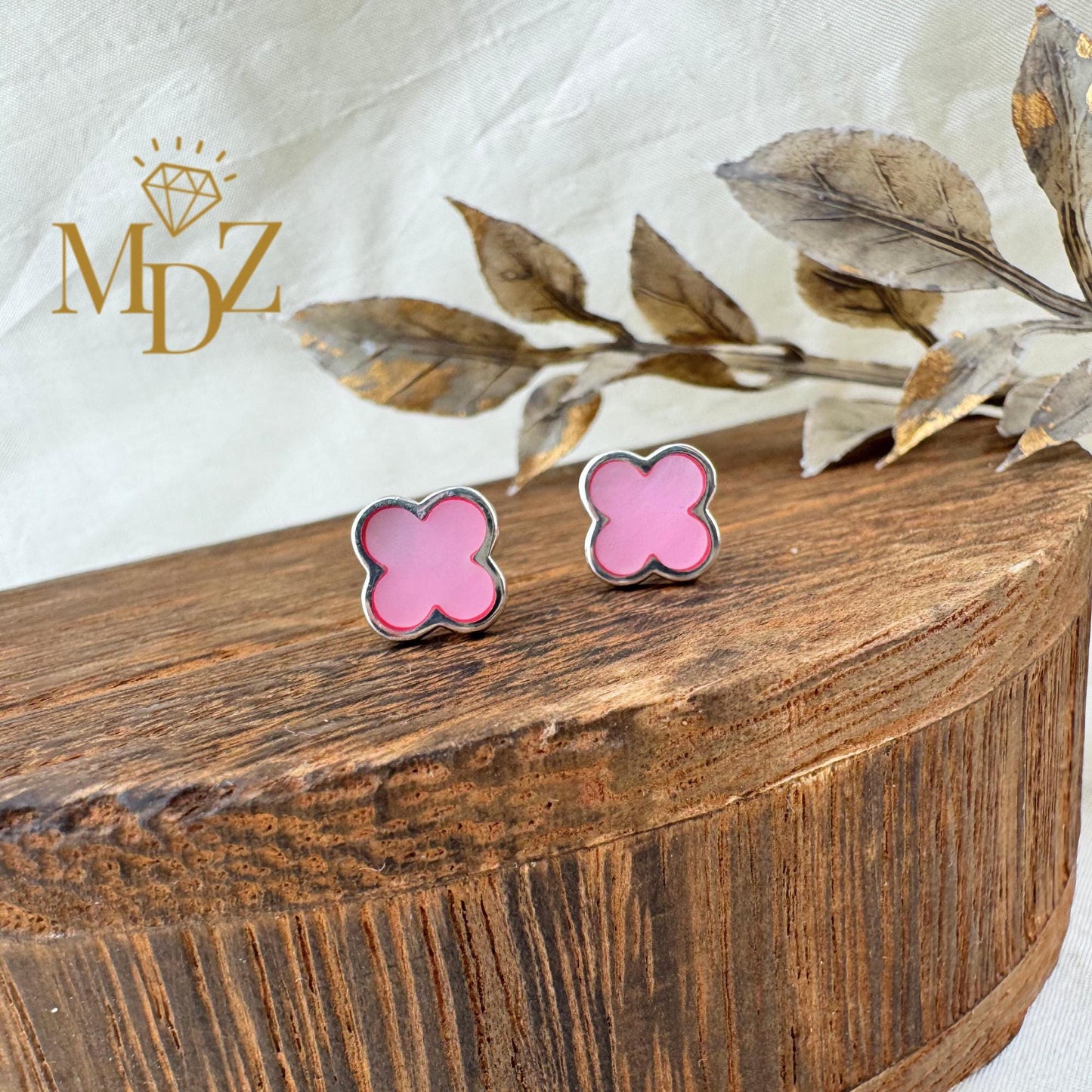 Four Leaf Clover Earrings Stud