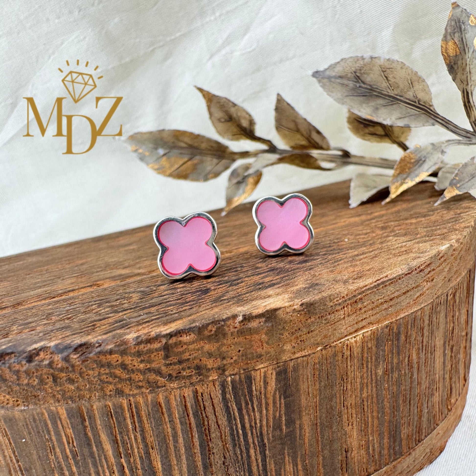 Four Leaf Clover Earrings Stud