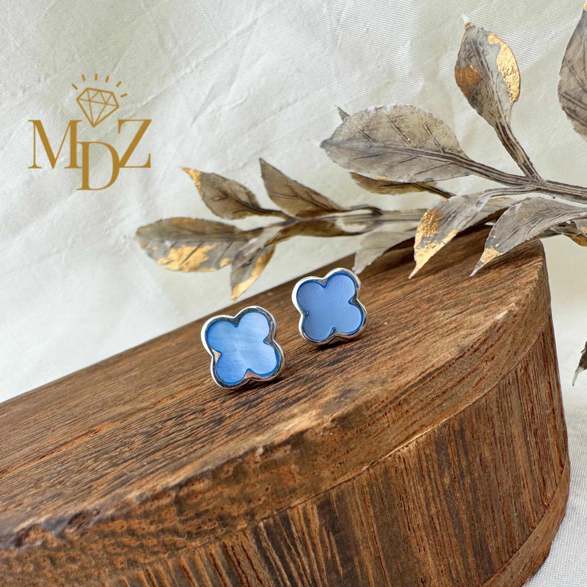 Four Leaf Clover Earrings Stud