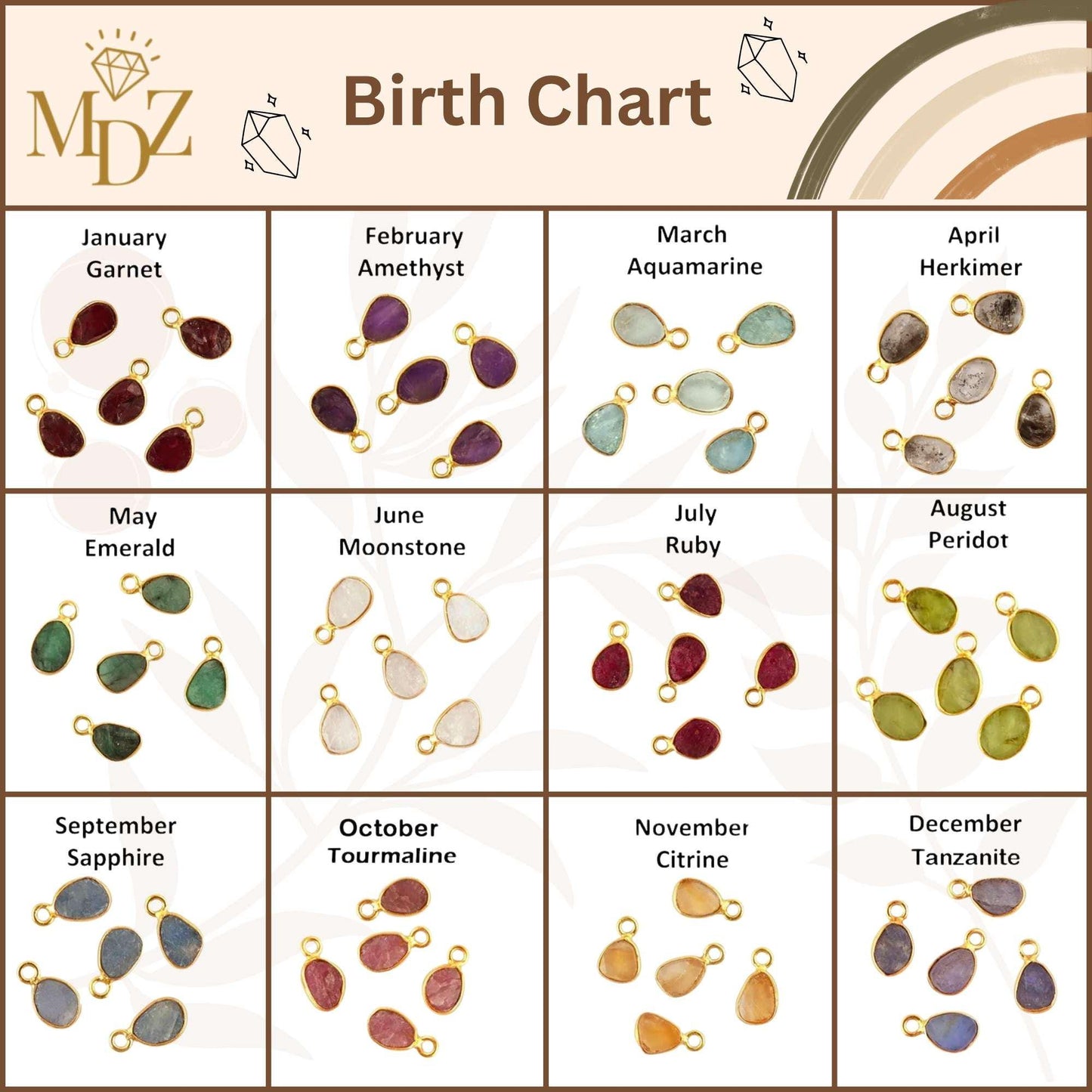 Gold Love Knot Birthstone Bracelet : Personalized 18K Gold Plated Bangle Gift for Her