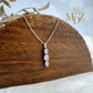 Sterling Silver Dainty Moonstone Necklace : June Birthstone Jewelry