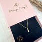 Tiny Gold Plated Three Stone Necklace : Dainty CZ Layering Bezel Necklace
