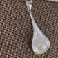 Sterling Silver Shell Necklace: Long Freshwater Pearl Pendant