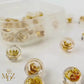 18K Gold Plated Earring Backs: Hypoallergenic Silicone Stoppers (10 Pairs)