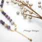 Round Amethyst Beads Necklace
