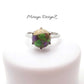 Multi Color Green Mohave Turquoise Ring