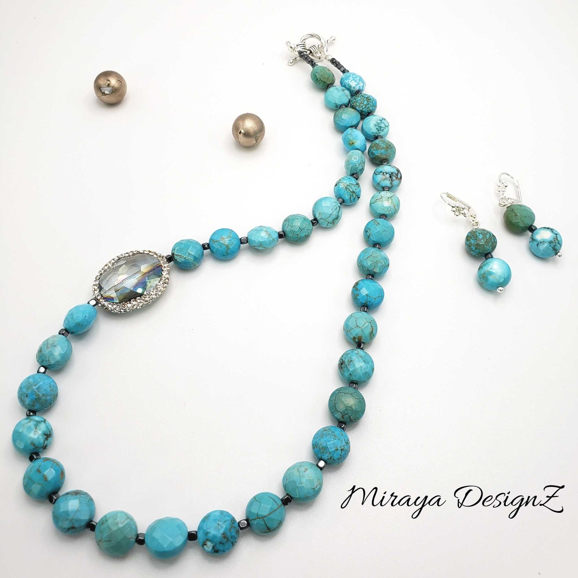 Turquoise Howlite Necklace