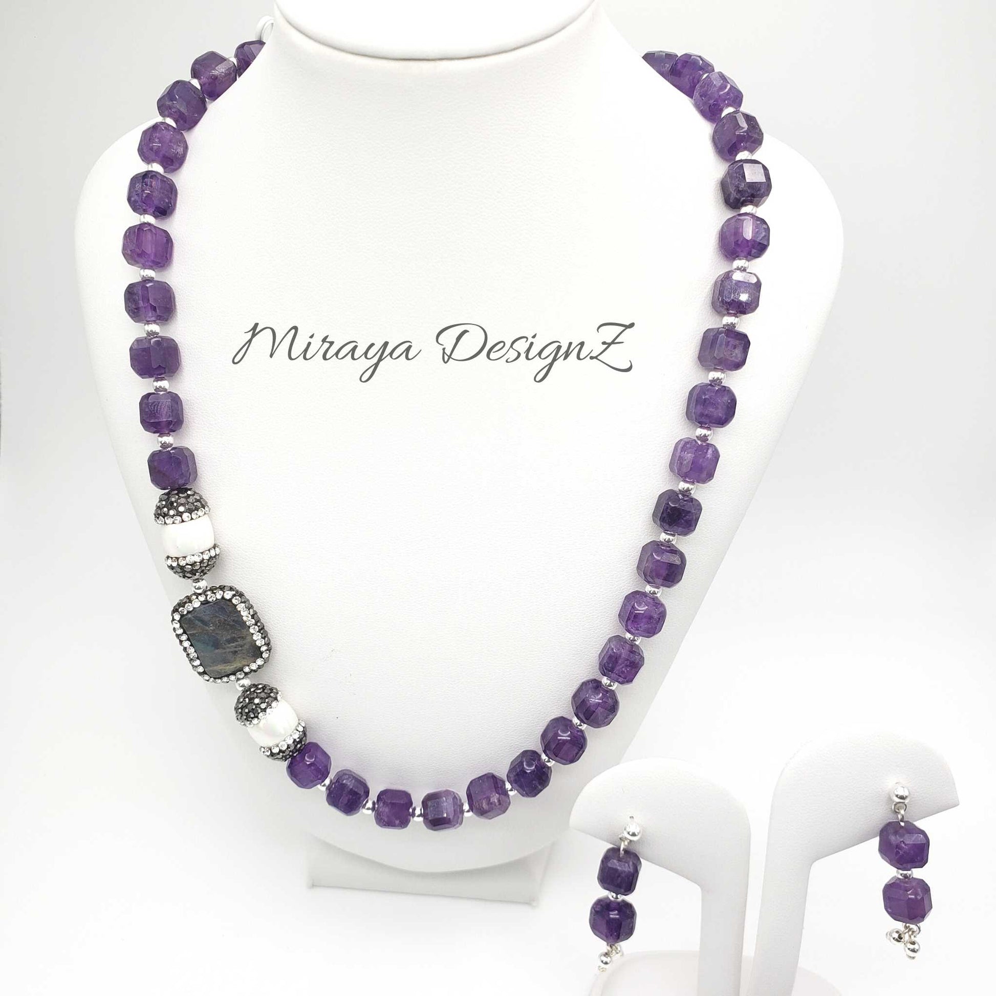 Amethyst Bead Necklace
