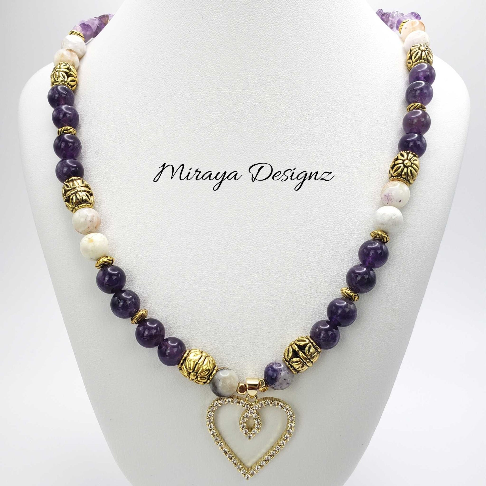Amethyst and Opal Necklace