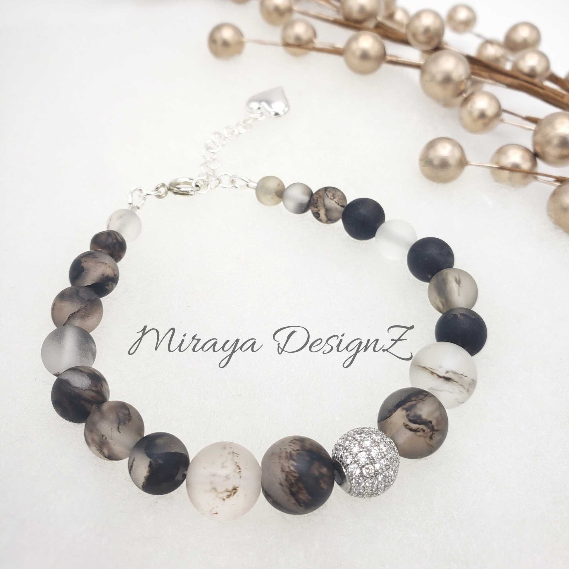 Black Rutilated Quartz Bracelet