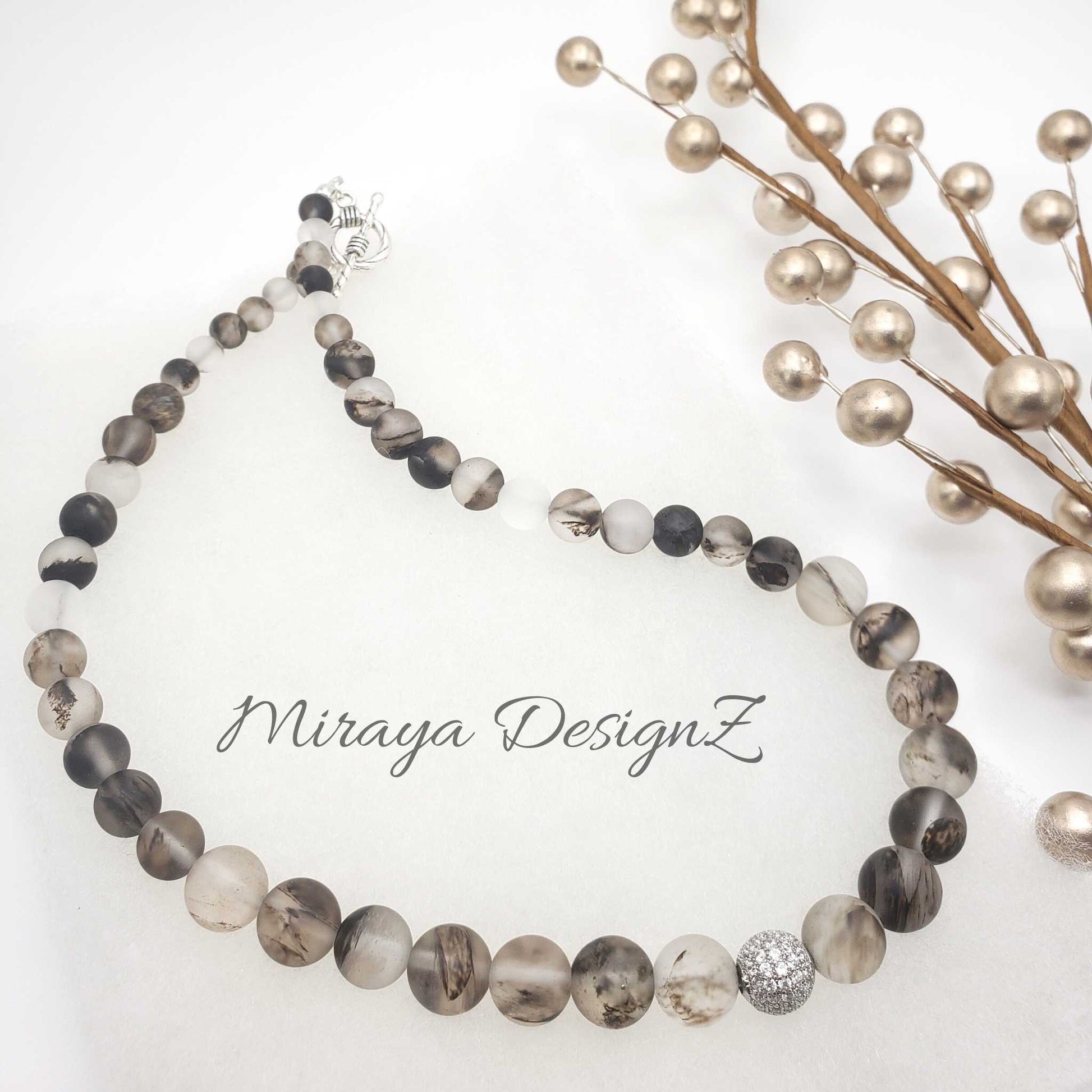 Black Rutilated Quartz Necklace