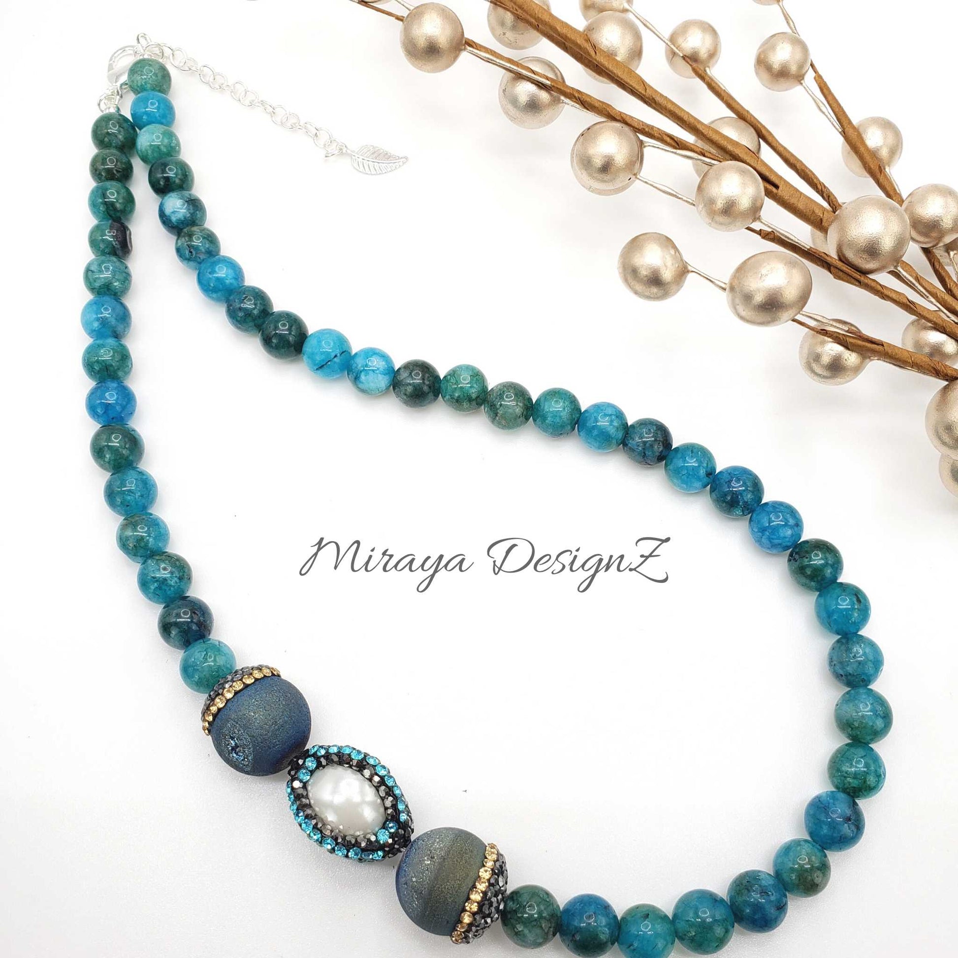 Blue Apatite Necklace