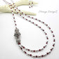 Double Strand Silver Necklace