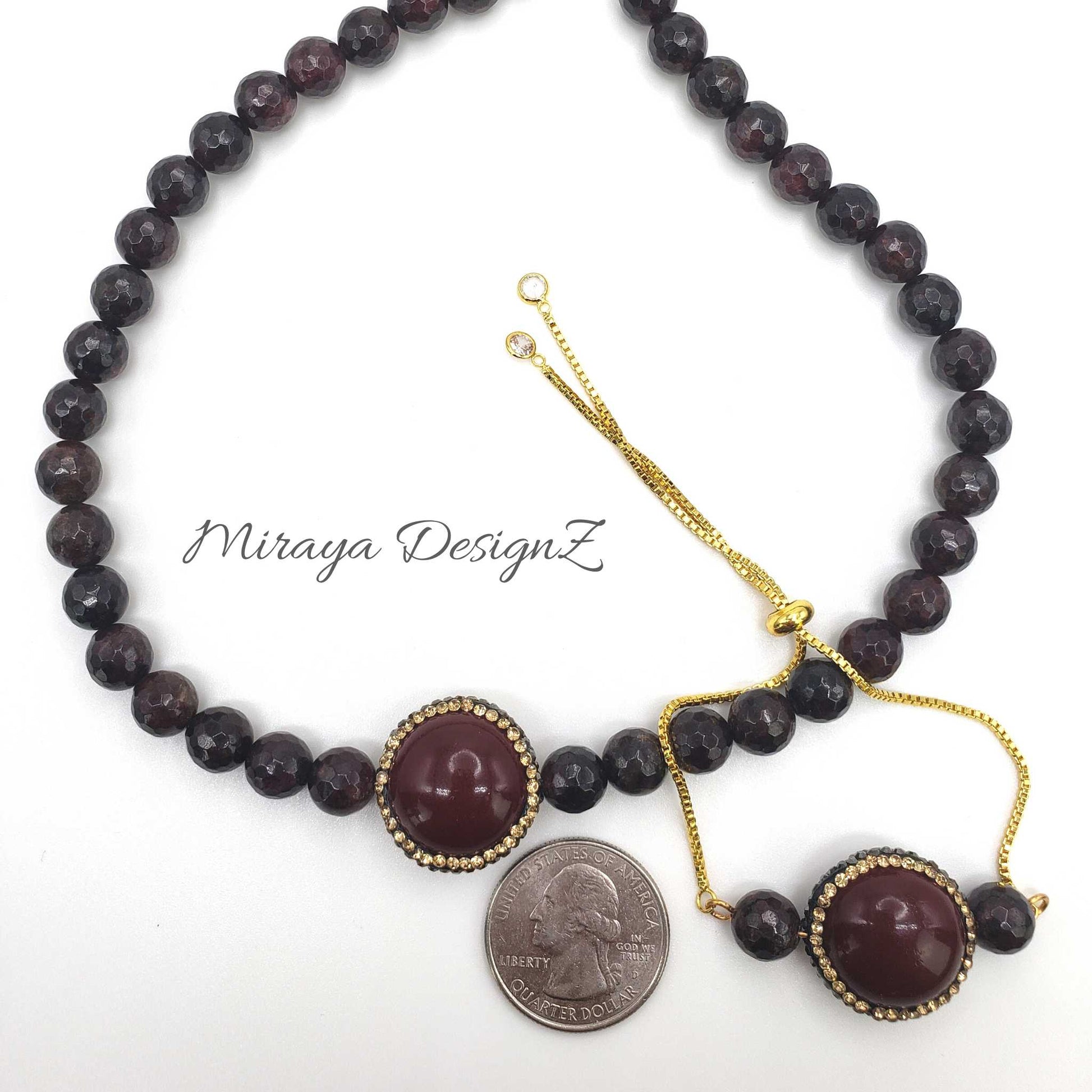 Garnet Choker Necklace