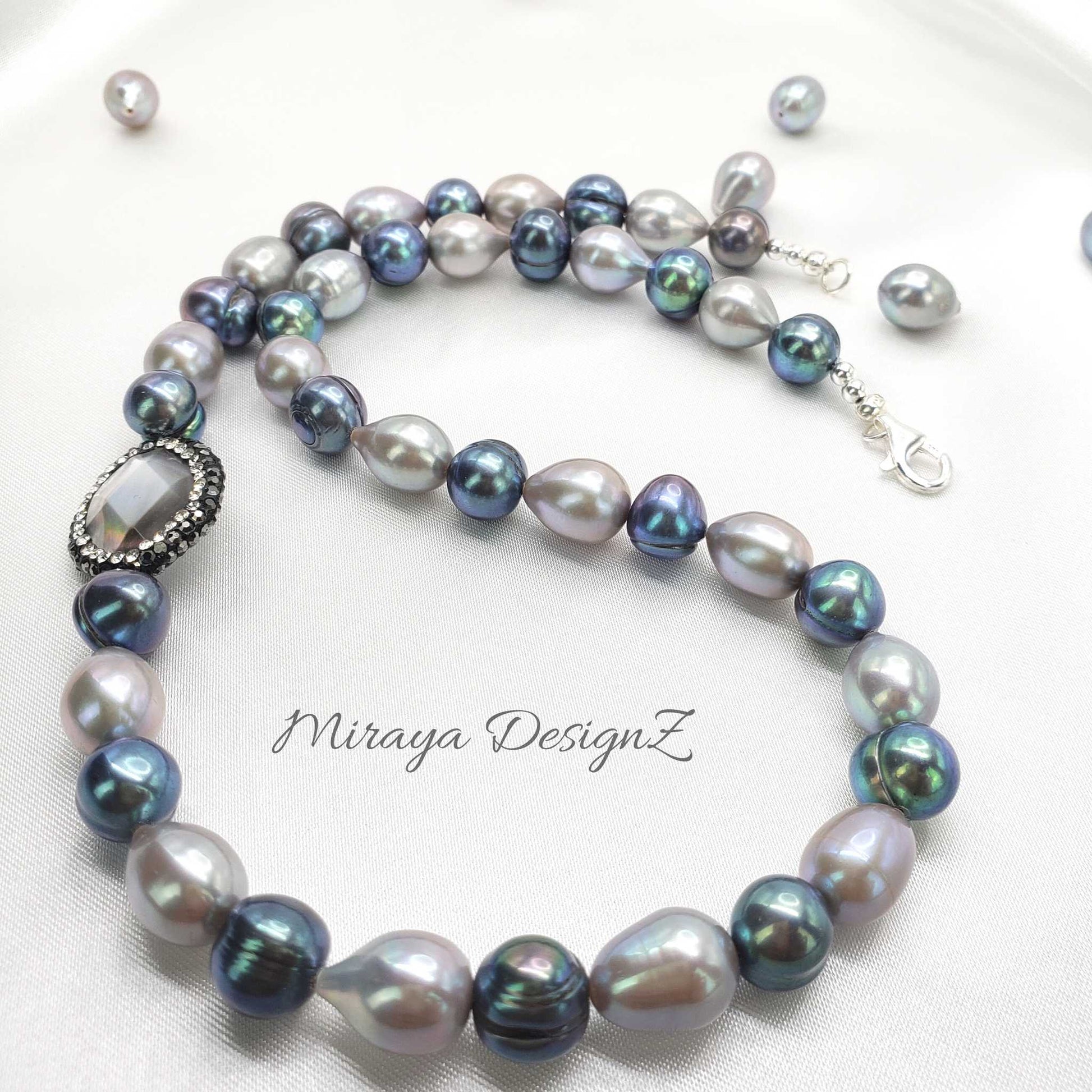 Gray Freshwater Pearl Necklace