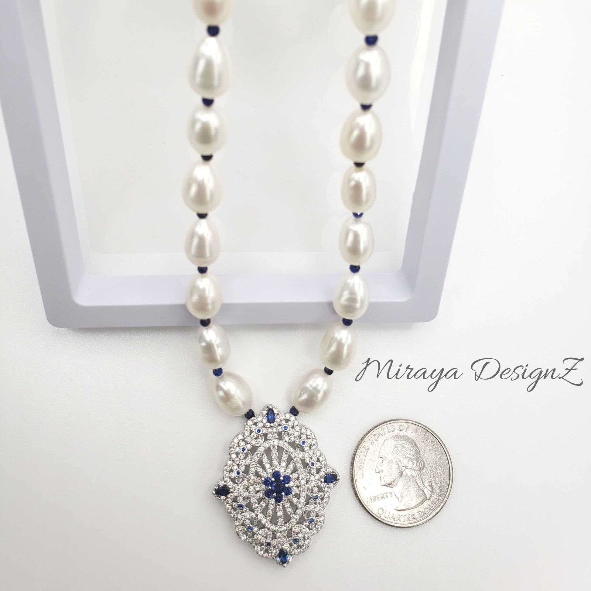 Lapis Lazuli Pearl Necklace
