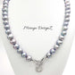 Silver Gray Pearl Necklace