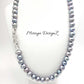 Silver Gray Pearl Necklace