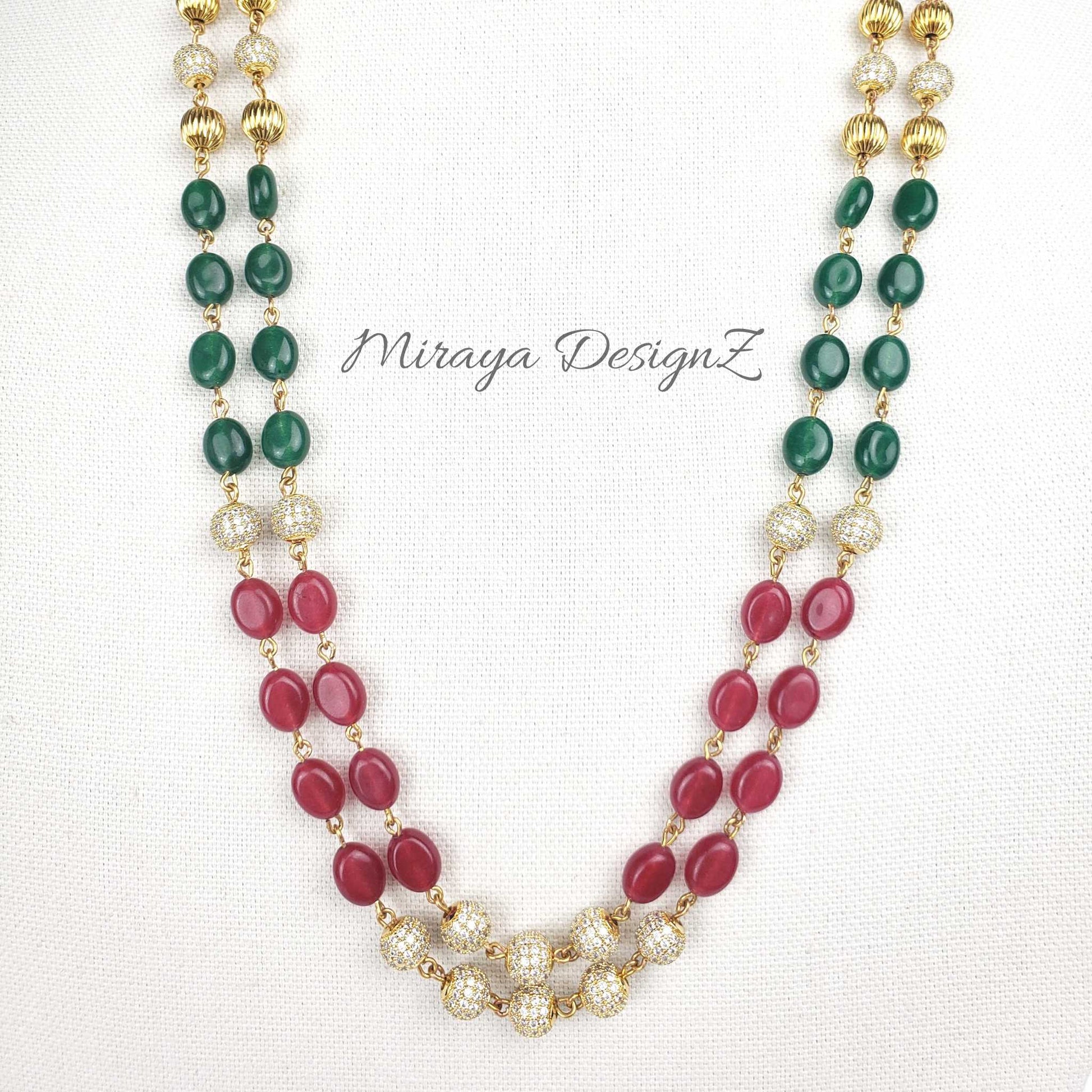 Two Strand Ruby and Emerald 